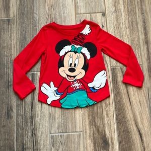 Disney Minnie Mouse Longsleeve Holiday Top 4/5